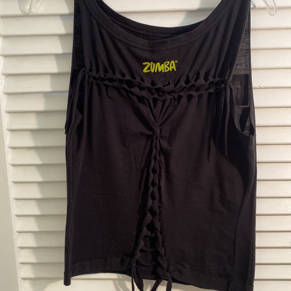 Pre-Loved One of a Kind Customized Zumba Tank - Picture 3 of 9